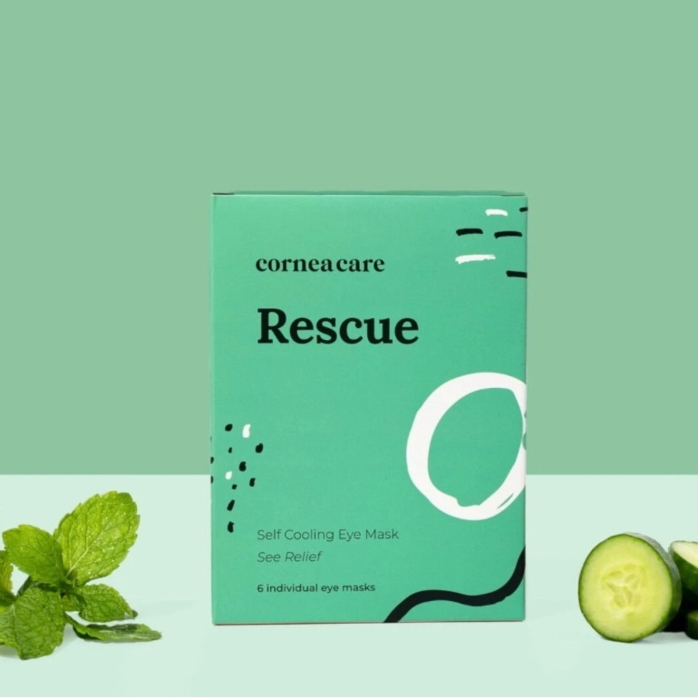 CorneaCare with Hydrogel and Hyaluronic Acid Cooling  Under Eye Pads-6 Eye Masks